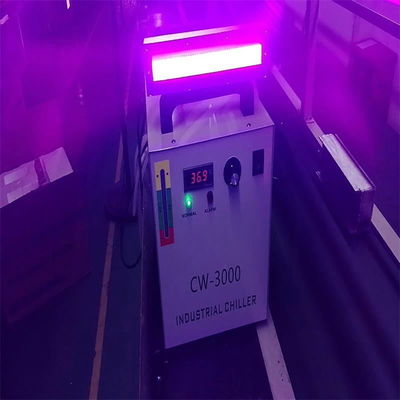 Etiket Yazıcısı UV LED Kür Lambası 600W 395nm 220x20mm Su Soğutma